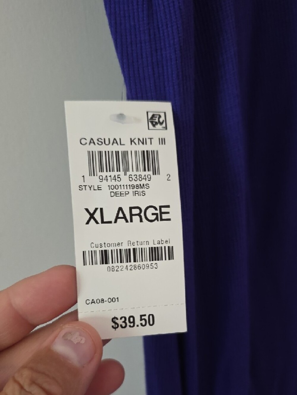Women’s Long Sleeve Turtleneck Top in Purple - Picture 2 of 5